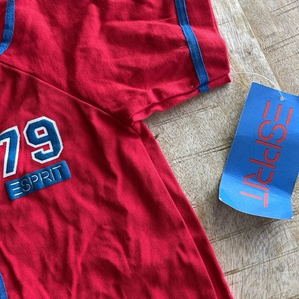 NWT Vintage Esprit Red Baby Boy Romper 24m